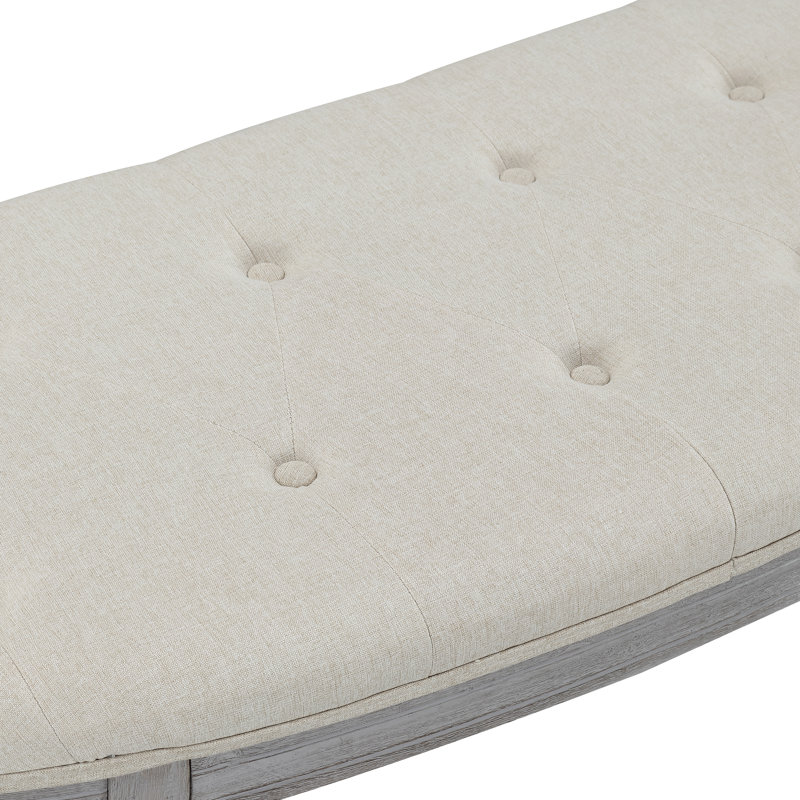 Mcburney Polyester Upholstered Bench