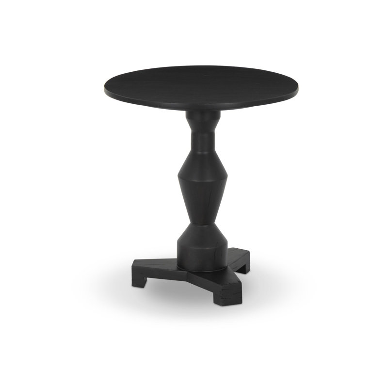 Rivi End Table-Dark Reclaimed, Black