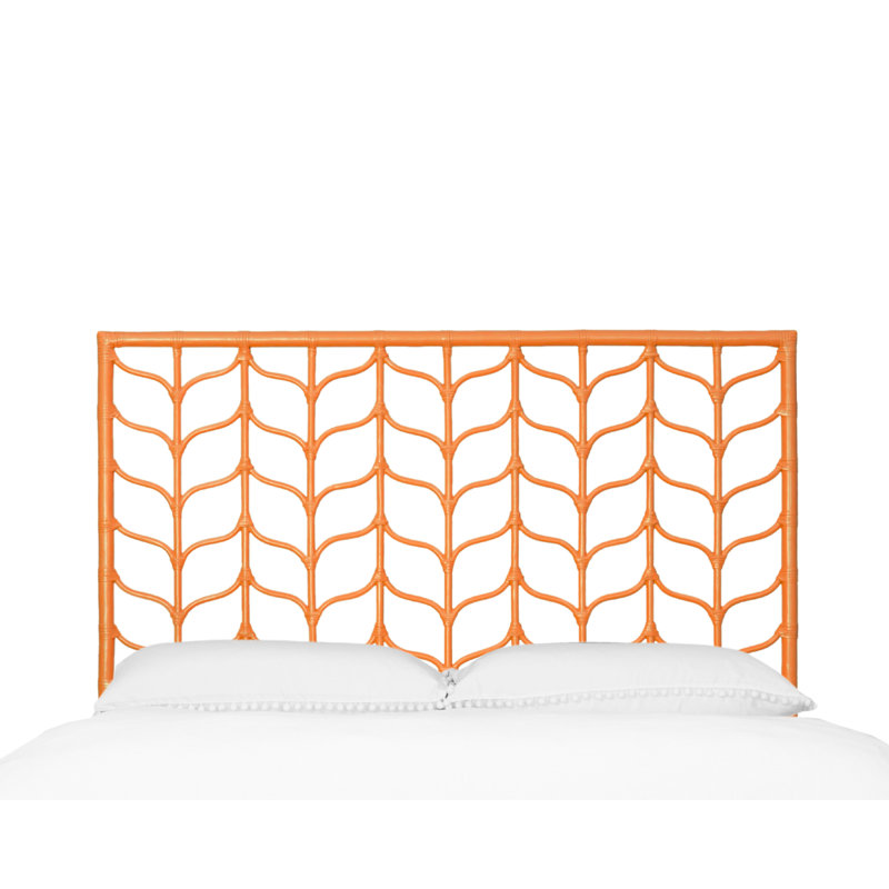 Ivy Twin Platform Bed, Citrus Orange, Queen, Citrus Orange