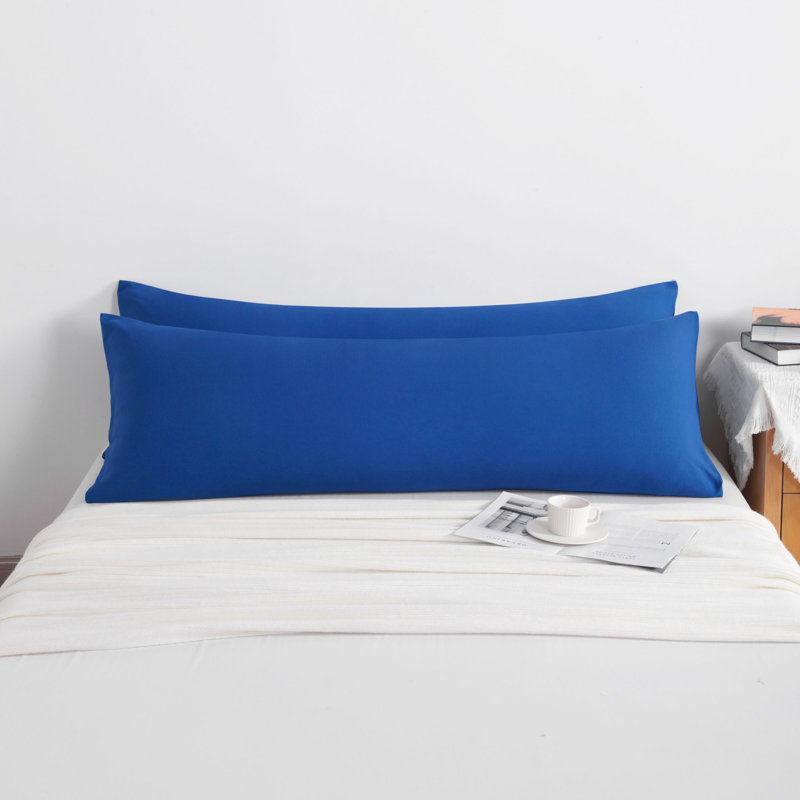 2PC Hypoallergenic Microfiber body pillowcase, Royal Blue