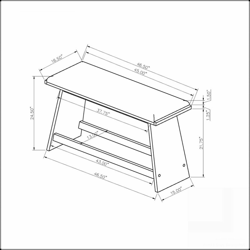 Banc de bar gris Jasmine