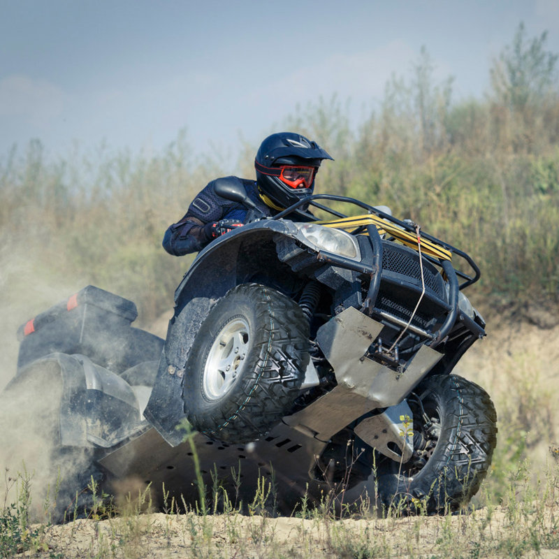 Pneus VTT tout-terrain sans chambre à air 6 PR, 26 x 10-14, ensemble de 2 – Performances tout-terrain robustes pour la boue, le sable, la terre et les sentiers – Convient à la plupart des modèles de VTT – Taille A 102, spécifications 26 x 10-14 6 PR