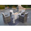 Ensemble de conversation pour 4 personnes avec coussins