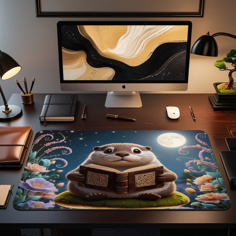 Polyester Desk Pad, 14.4x12.1