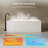 Monblari 67" X 28" Solid Surface Freestanding White Soaking Bathtub With Overflow And Pop-Up Drain For Bathroom-124071267-126677823