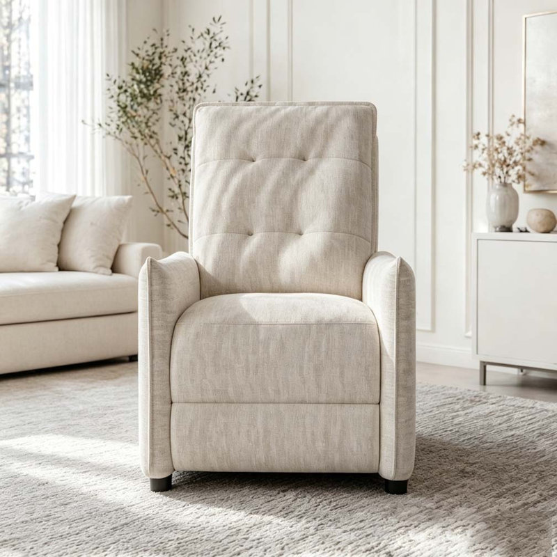 Fauteuil inclinable en chenille, Beige