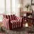 40" W Oversized Striped Accent Chair, Modern Coastal Armchair with Plinth Base and Reversible Cushions, Lounge Chair and a Half for Living Room-2059549651-2050193184