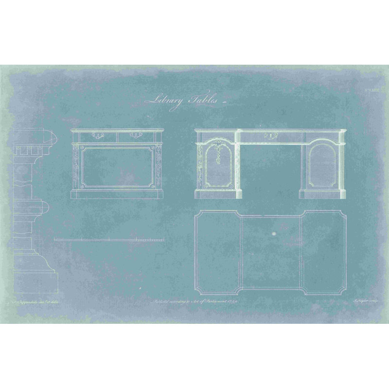 Library Tables - Unframed Print, 20" H x 30" W  
