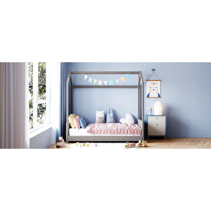 Lit simple en velours