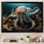 Teal Octopus Lunar Reflections sur toile-1639700933-1639700938