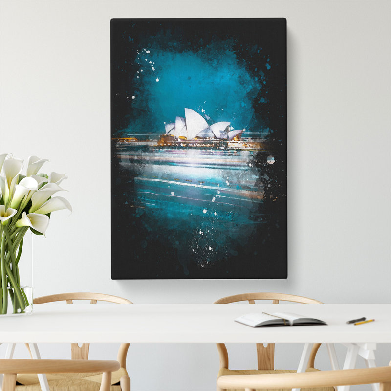 Sydney Opera House Lights - Wrapped Canvas, 76cm H x 50cm W x 3cm D