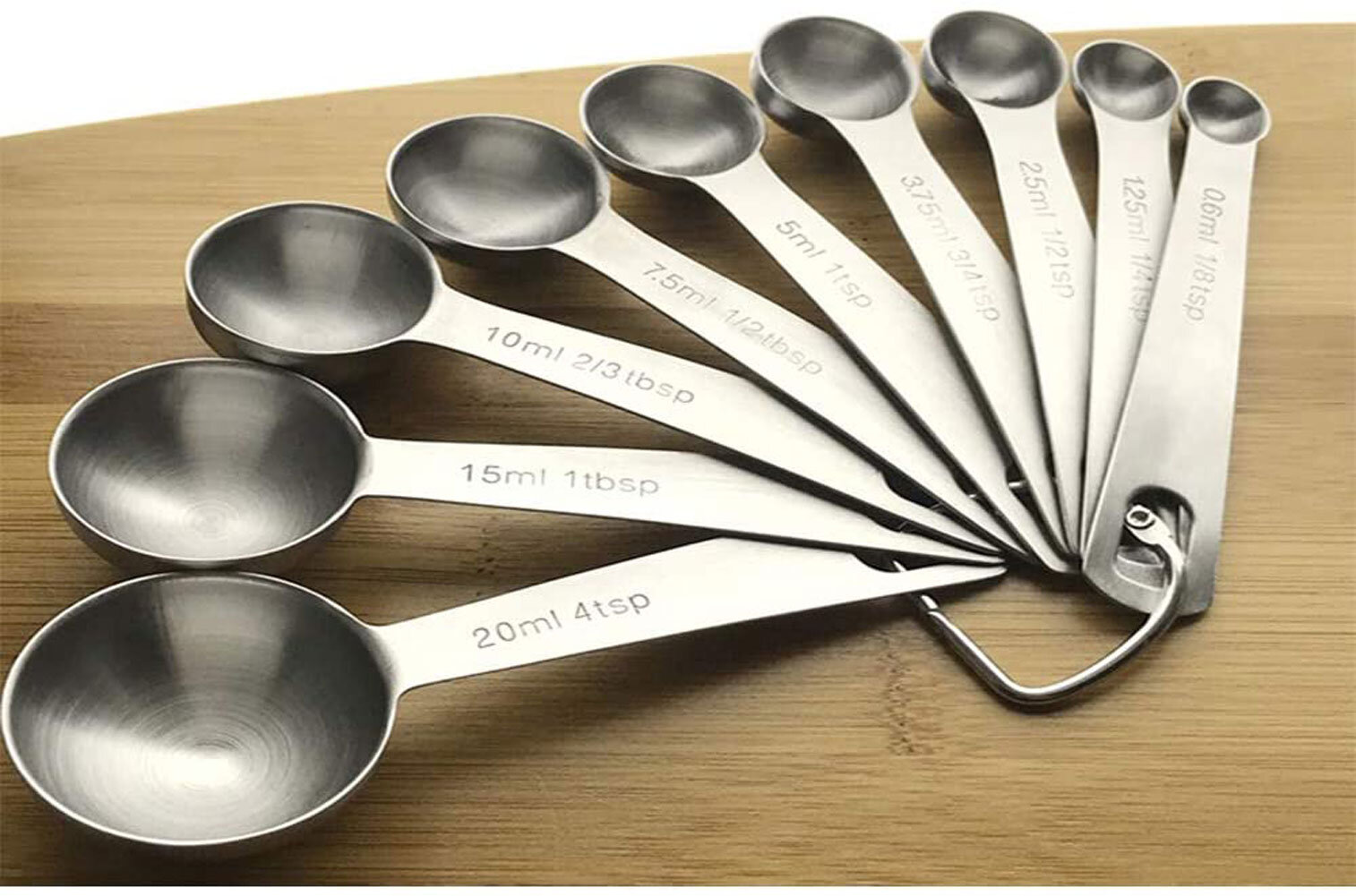 9-Pieces Stainless Steel Measuring Spoon Set