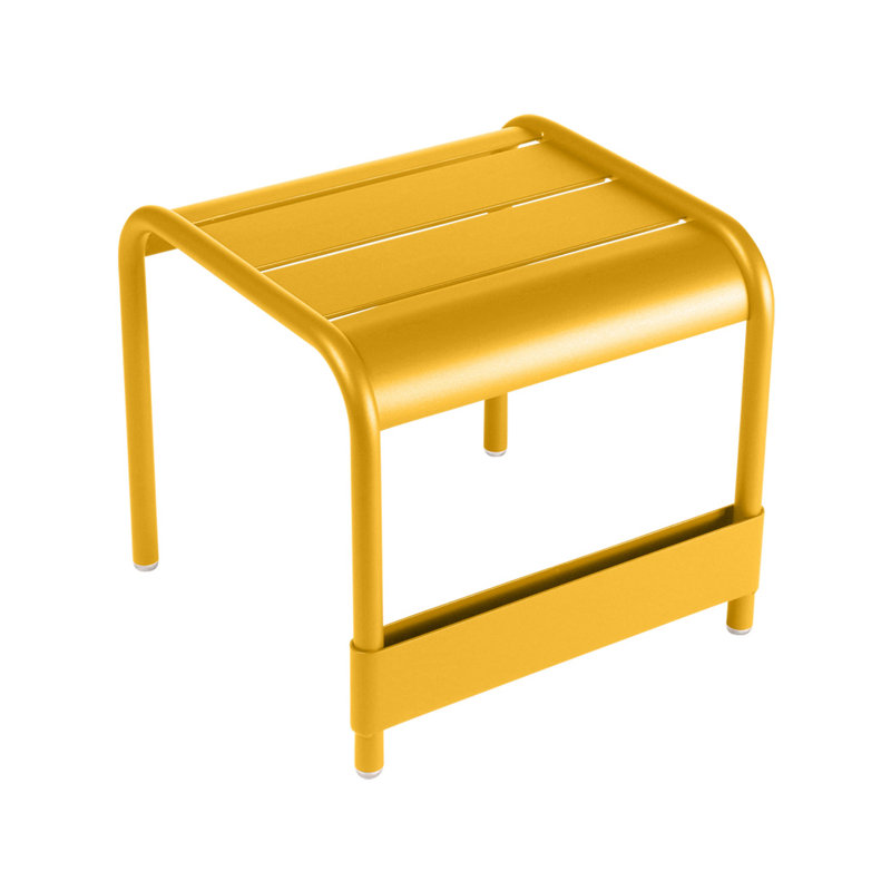 Table d'appoint en aluminium Luxembourg, Miel texturé