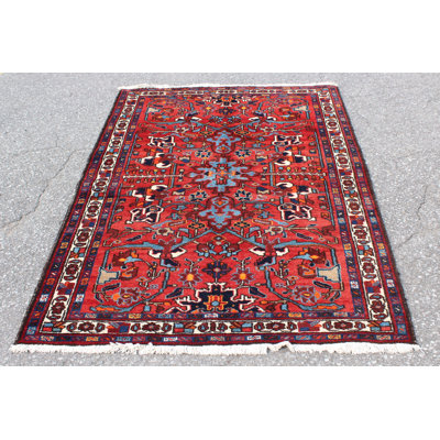 Tapis bohémien rouge 3X5