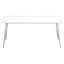 Living Room Accent Table Design, 40" Length, Rectangular, White Laminate And Metal Contemporary Centre Table, 40"L Grey