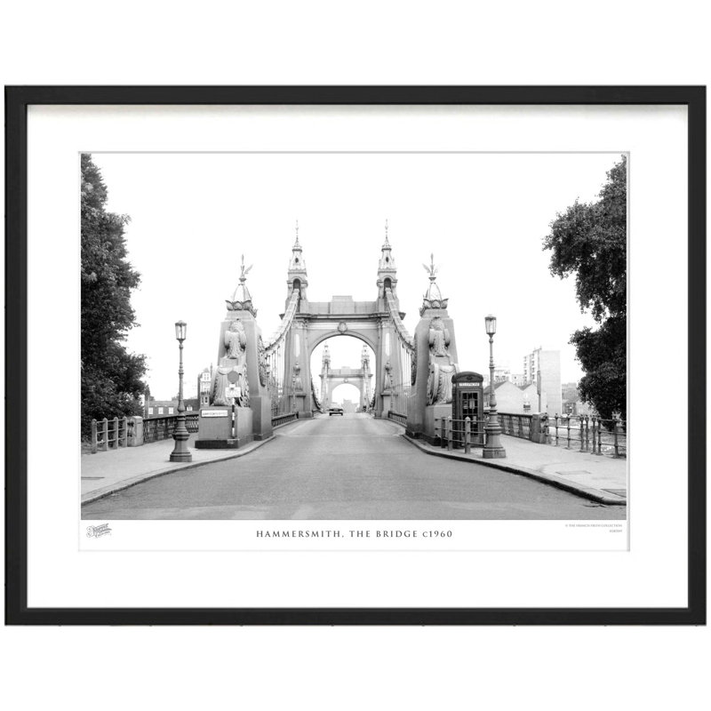 Hammersmith, The Bridge C1960 by Francis Frith - Single Picture Frame Print, 28cm H x 36cm W x 2.3cm D