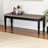Gethyn Grey Fabric Upholstered Bench With Dark Brown Finished Wood, 18.9'' H X 47.8'' W X 16.1'' D-688289316-688289323