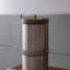 Lampe de table, lampe de table en fer martelé avec bois de manguier D16x24,4 "(assemblage de l'abat-jour requis), lampe de table