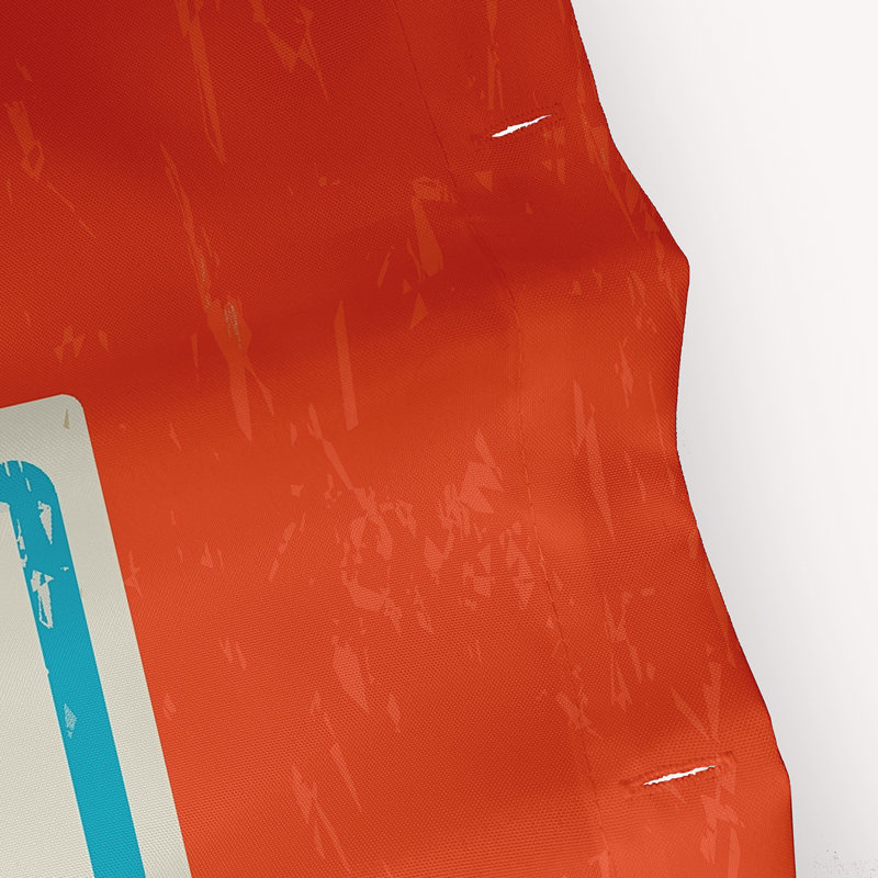 Caire Shower Curtain, Orange