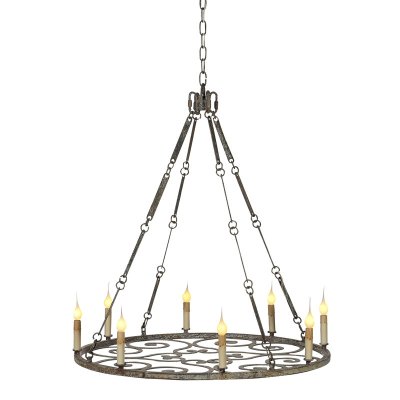 Heritage 8 - Light Chandelier, Deep Ocean