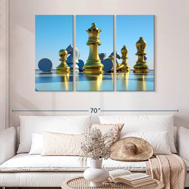 Senne Chess Board Reflection, 32" H x 50" W