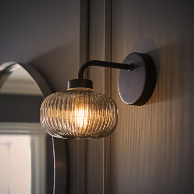 Angenetta Glass Armed Sconce