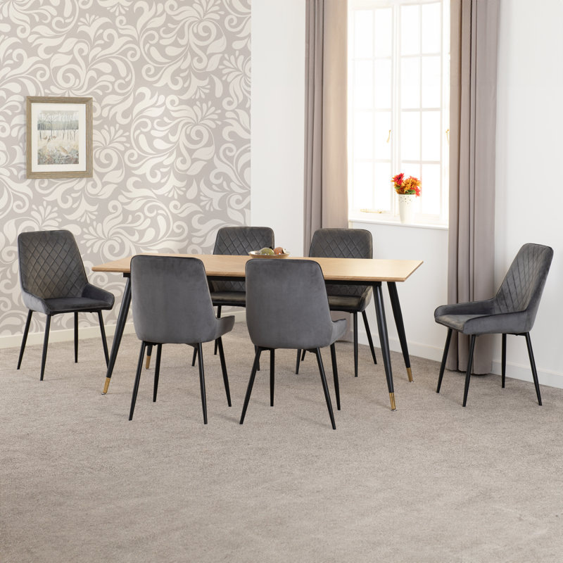 Aathyn 6 - Person Dining Set, Grey