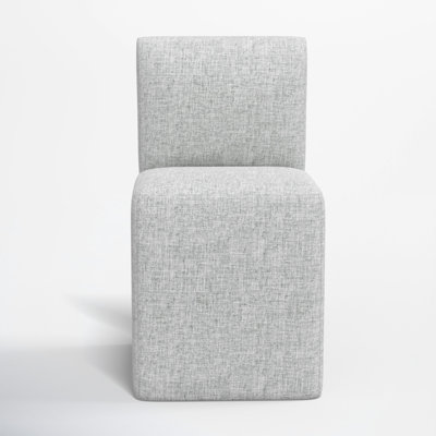 Mendy Upholstered Dining Chair with Casters