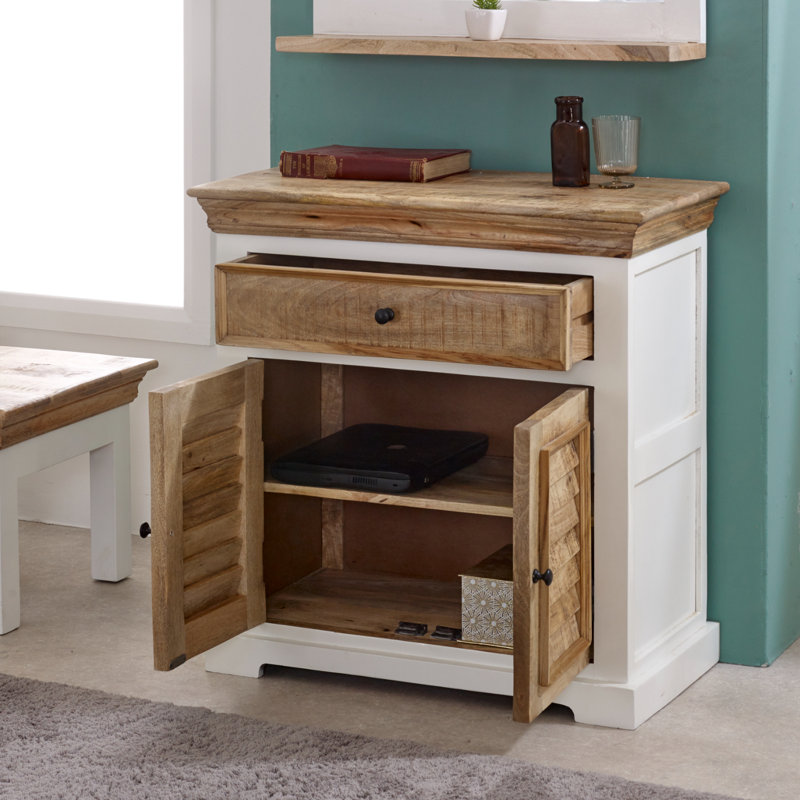 Flourtown Solid Wood 2 - Door Rectangle Accent Cabinet