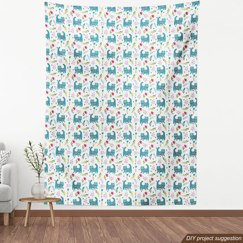 Tissu chatons, l 58 po x L 108 po