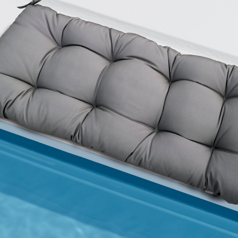 Outdoor Bench Cushions, Weather-resistant Fabric, Fade-resistant Uv Protection, Secure Tie-down Straps, For Outdoor Benches & Patio Seating