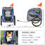 Dog Bicycle Wagon - 3 Entrances, Blue/Grey Pet Weather , 20" Rear Wheels,