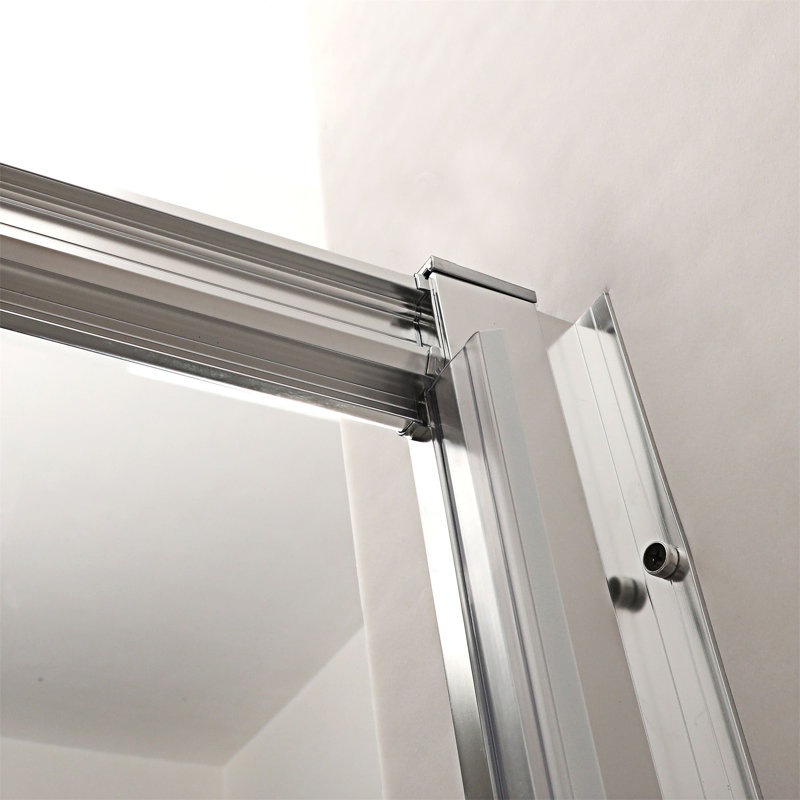 Porte de douche simple coulissante, Chrome chrome