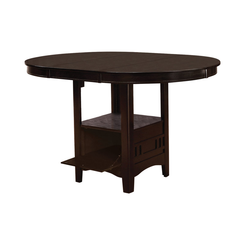 Extendable Oval Dining Table, Espresso