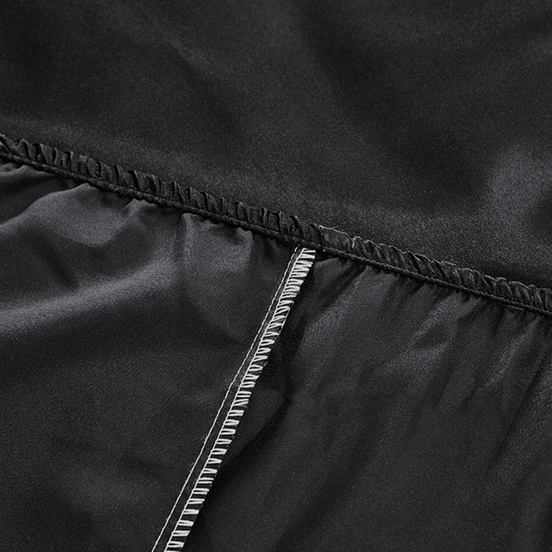Deep Pocket Satin Sheet Set, Black, Full