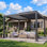 Pergola extérieure en acier l 12 pi x P 10 pi VIWAT avec toit à persiennes réglable à deux zones et système de drainage interne