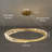 Modern Luxury Infinite Ring Crystal Chandelier With Led Light Kit