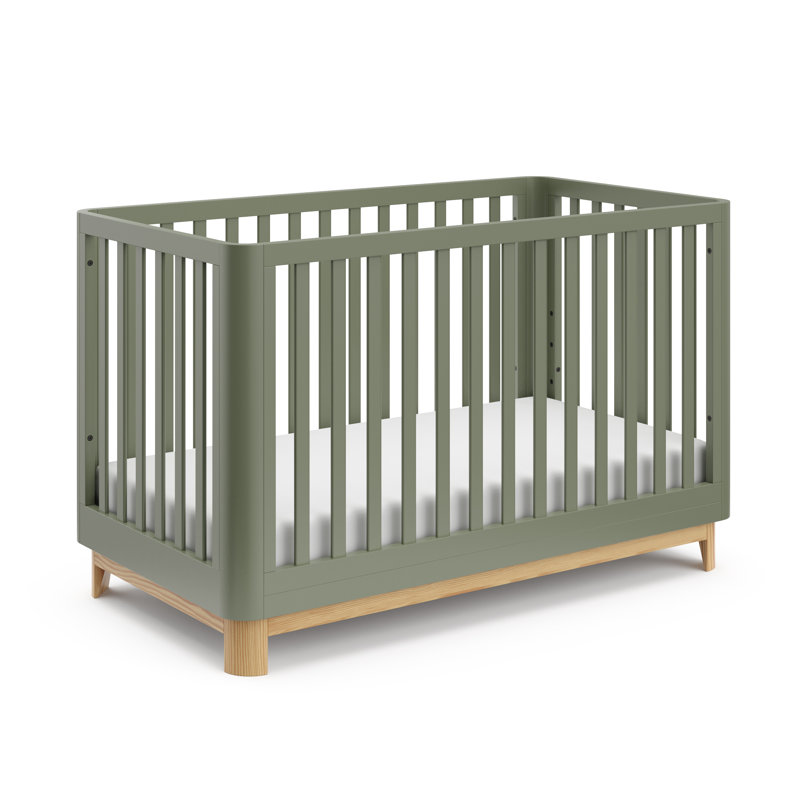 Lit de bébé convertible standard 3-en-1 Santos, Olive