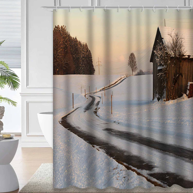 Rideau de douche Winter Winter, L 72 po x l 72 po