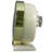 Traditional Analog Metal Quartz Movement / Crystal Tabletop Clock with Alarm in Gold/White