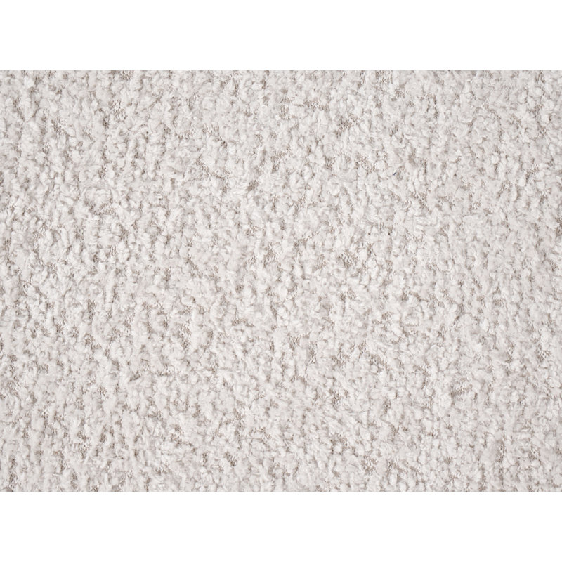 40cm Wide Heart Solid Colour Pouffe Ottoman, Beige