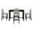 5-Piece Counter Height Dining Set, Dining Table Set Dining Room Set, Classic Elegant Table And 4 Chairs