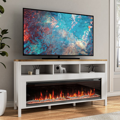 Trevaughn TV Stand for TVs up to 65" with Electric Fireplace Included