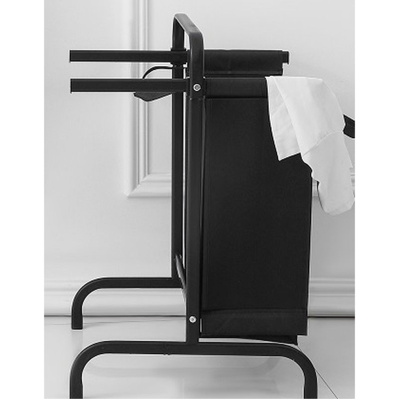 110l 2 Laundry Basket With Lid And Sorting Cards, Black Cloth For Clothes & Hamper Lid, Cards , Storage