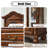Nut-brown Solid Wood+Glass Display Cases