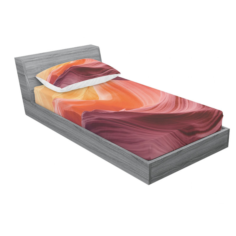 Microfiber Sheet Set, Twin Sheet Set with Fitted Sheet