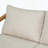 Acacia Wood Outdoor Loveseat with Cushions