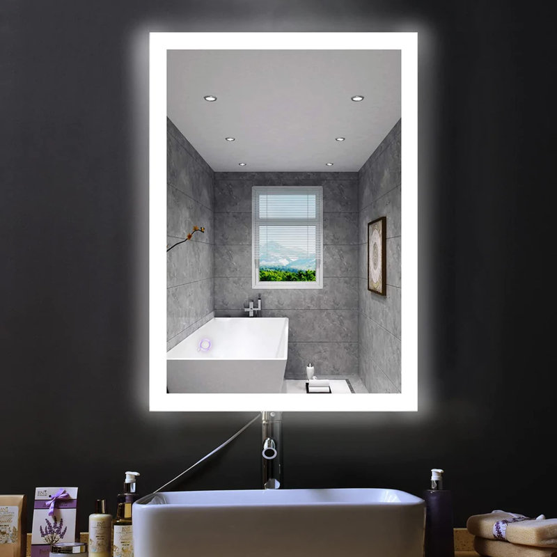 Miroir de salle de bain moderne et contemporain, 24 po x 36 po