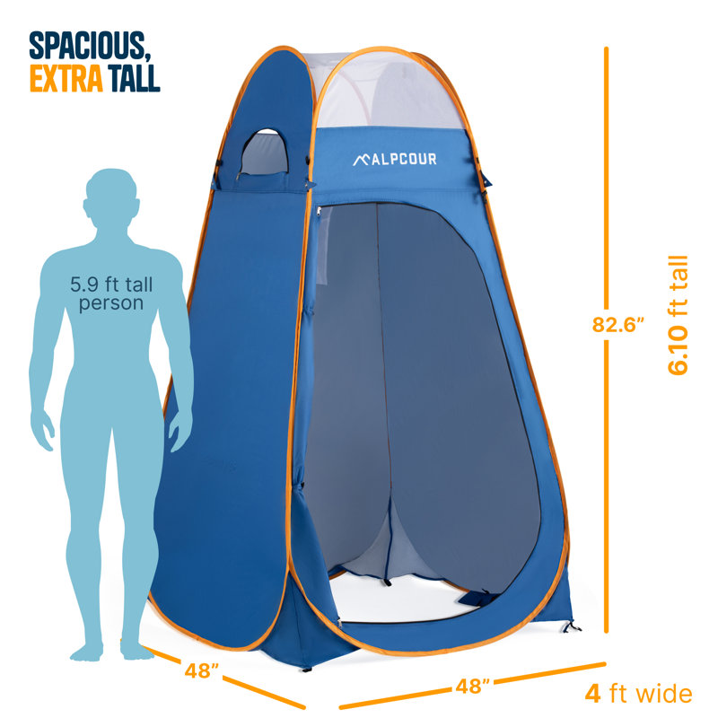Tente d'intimité Alpcour Pop-Up - Abri de camping portable, durable et imperméable
