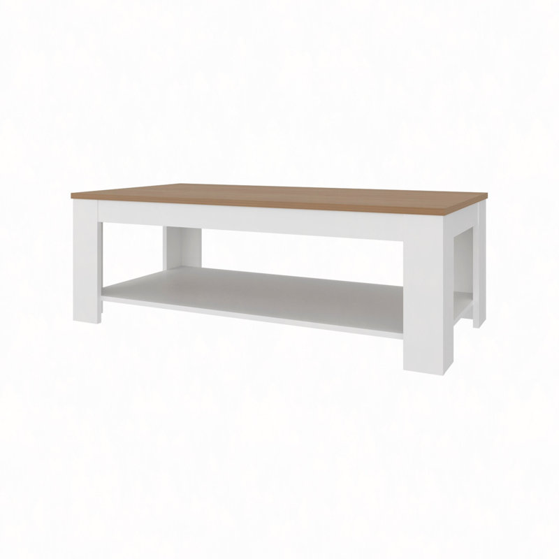 Coffee Table With Lower Shelf